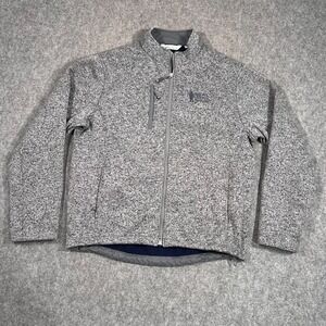 Peter Millar Gale Grey Condor Sweater Fleece Jacket Coat Men's Size Large